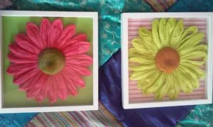 DIY Daisy Shadow Boxes