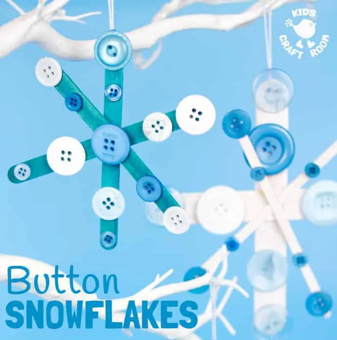 Button Snowflake Craft
